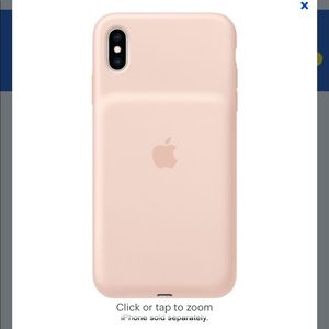 iPhone XS Max pink sand charging case